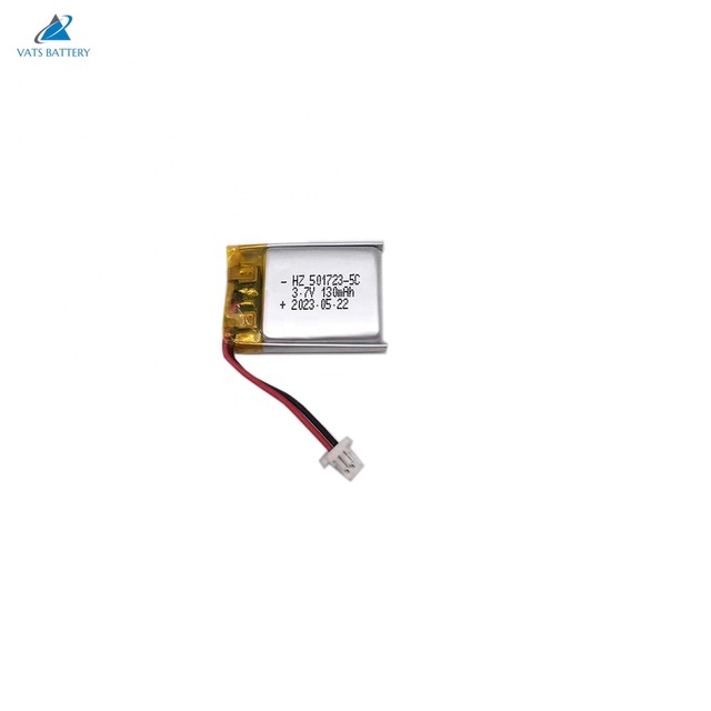 High Quality High Rate 501723 Li-Polymer 3.7V 130/160mAh 3C Discharge Battery CE/FCC Certified 500-Cycle