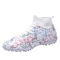 Nouvelles Chaussures de Football Professionnelles Modèle 2026 H-034 Unisexe TF à Crampons Fragmentés Taille Jeunesse Respirantes Résistantes à l'Usure Toutes Saisons