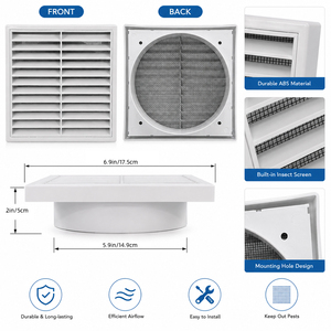 <span class=keywords><strong>Grille</strong></span> d'<span class=keywords><strong>aération</strong></span> carrée en métal pour grenier avec moustiquaire, pour <span class=keywords><strong>porte</strong></span> extérieure, maison, grenier, garage, plafond - Product Image 5
