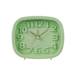 Bedside <strong>Clock</strong> square Portable Battery Driven Quiet Quartz Mini Desktop <strong>Alarm</strong> <strong>Clock</strong> with Lighting and Snooze Function - Product Image 2