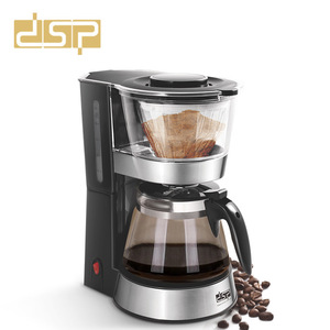 Cafetière à filtre DSP 1,2 L en acier inoxydable, machine à café électrique pour usage domestique avec infuseur à thé - Product Image 1