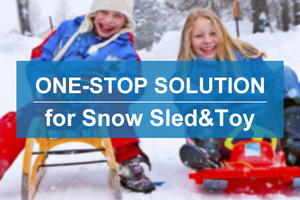 YumuQ gonflable en plastique approvisionnement bois pliant enfants nouveau 2 en 1 motoneige poussant traîneau Scooter <span class=keywords><strong>luge</strong></span> - Product Image 6