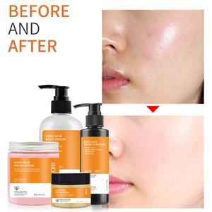 Fabricant OEM de gommage visage moussant bio végétalien au sucre et au sel marin, gommage corporel blanchissant à l'acide kojique en gros, marque privée - Product Image 6