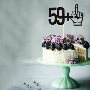 <span class=keywords><strong>Buon</strong></span> <span class=keywords><strong>compleanno</strong></span> 59 + 1 decorazione per torta con dito medio <span class=keywords><strong>60</strong></span> <span class=keywords><strong>compleanno</strong></span> Topper per decorazioni per feste a tema <span class=keywords><strong>60</strong></span> anni - Product Image 5