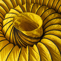 Conduit de ventilation à pression négative en spirale haute résistance, écologique, non toxique, pour projets miniers et de tunnels