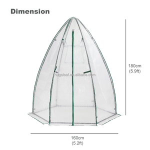 Invernadero Portátil Hexagonal con Diseño de Espiral HUGELEAF PE, para Jardín de Invierno, con Cubierta - Product Image 2