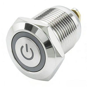 <span class=keywords><strong>Interrupteur</strong></span> à bouton-poussoir industriel de haute qualité, 19 mm, éclairé par LED, connexion fiable, construction durable, fonctionnement simple - Product Image 3
