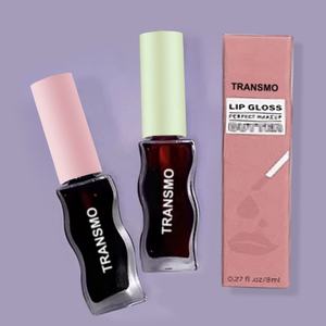 Tubos de Brillo Labial de Vidrio Reciclable, Tubo de Brillo Labial de Vidrio Ondulado Personalizado de 9 ml, Tubos de Brillo Labial de Vidrio Ondulado Únicos - Product Image 5