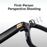 Lunettes Intelligentes avec Caméra 8MP, Verres Électrochromiques, Enregistrement Vidéo et Audio en Temps Réel, Bluetooth 5.4, Wi-Fi, Traduction et Reconnaissance IA