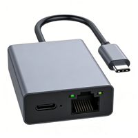 Adaptateur Ethernet USB Type-C Carte Réseau Câble Internet LAN pour Téléphone Portable Ordinateur Portable USB 2.0 Stock Disponible