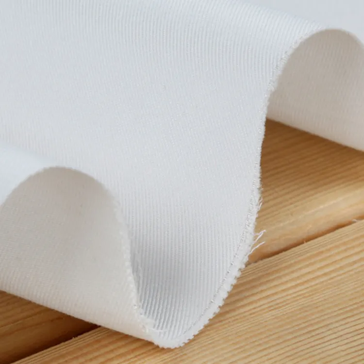 Los fabricantes de los diseñadores de sarga de algodón damas pantalón material de Tela Gris acabado