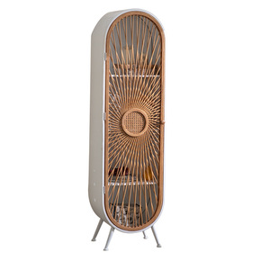 Gabinete Arqueado de Bambú The Seventh Day, Gabinete de Almacenamiento de 3 Niveles para Sala de Estar - Product Image 5