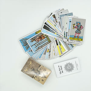 Obral Kartu Tarot Cetak OEM Kustom dengan 100 Halaman Kartu Tarot Manual - Product Image 4