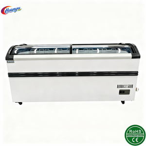 ตู้แช่แข็งแบบทำความเย็นโดยตรงสำหรับร้านขายเนื้อในซูเปอร์มาร์เก็ตเชิงพาณิชย์  ชั้นวางเนื้อในร้านขายเนื้อมีตู้แช่แข็งด้วย - Product Image 3