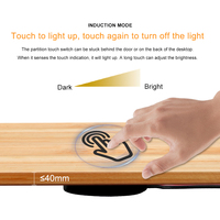 Dapat disesuaikan DC12/24V 5A jumlah kabel LED lampu kabinet papan kayu peredup sentuh Sensor cahaya saklar induktif