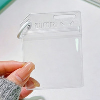 Sacs en PVC transparents auto-adhésifs en gros avec porte-clés pour 135 films, photos, billets culturels