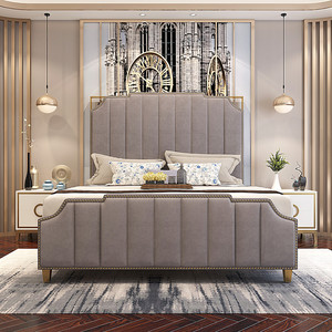 Cheap Leather Bedroom Furniture <strong>King</strong> <strong>Size</strong> Double Storage <strong>Bed</strong> - Product Image 4