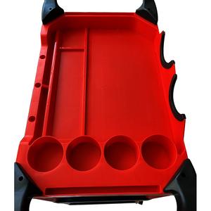 Özelleştirilmiş haddeleme alet arabası PP plastik 3 raf atölye aracı sepeti arabası araçları ile ve oto tamir araba yıkama için kullanılır - Product Image 4