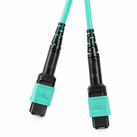Kabel Trunk Fiber Multimode 8 Core MPO Female ke MPO Female OM3 Tipe B 7M 50/125 untuk 40G
