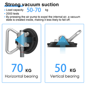 Pompa Vakum Logam dengan Daya Hisap Kuat 50-70kg untuk Pemasangan & Pemindahan Ubin - Product Image 4