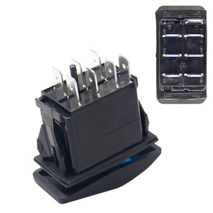 12V 24V carling biểu tượng tùy chỉnh dpdt tự động Thuyền biển LED không thấm nước Rocker chuyển đổi - Product Image 4