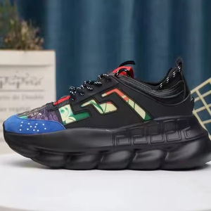 Zapatillas Deportivas Unisex de Plataforma con Suela Ancha y Gruesa, Estilo Casual, con Bloques de Color, Forro de Algodón, de Cuero, Tipo Vans - Product Image 3