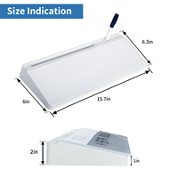 Accessoires de bureau Lampe de charge sans fil Organisateur de verre de bureau multifonction