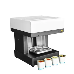 JETVINNER Multifunktionale 1-4Cups Selfie 3D Kaffee Macaron Lebensmittel Drucker Maschine Für Macaron Gelee Marshmallow