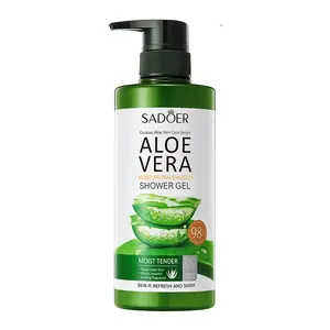 Wholesale Fragrance Full Body Wash Bath Gel Shower Gel Private Label Exfoliating Aloe Vera Deep Cleansing Natural Adults