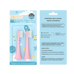 Alyson Têtes de brosse à dents soniques pour enfants, poils en nylon doux, compatibles avec les brosses à dents électriques en forme de U, lot de 2 - Product Image 2