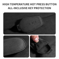 Funda Protectora de Cuero Plegable 3D Estereoscópica para Llave de Auto Dongfeng Nissan N7 CK-9102