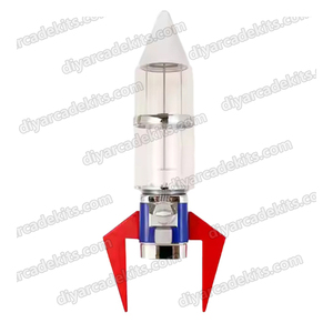 Shuangkuai SK <b>Amusement</b> Park Coin-Operated Gumball Rocket Vending Capsule Elastic Ball <b>Machine</b> Black Stand Plastic Customizable - Product Image 6