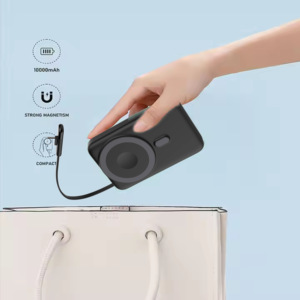 2024 nuevos productos 10000Mah Power Bank cargador inalámbrico magnético Pd 20W carga rápida para teléfono 13 14 <span class=keywords><strong>Pro</strong></span> Max colorido Power Bank - Product Image 4