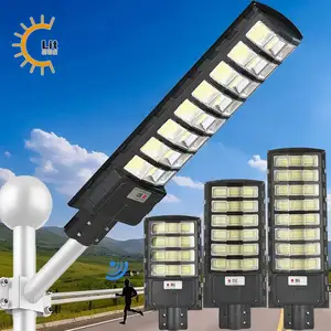 Lampu Jalan tenaga surya, lampu jalan tenaga surya semua dalam satu kekuatan tinggi 1000W 600W 800W, tiang taman, lampu jalan tenaga surya Led