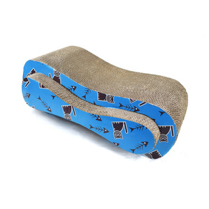 Rascador de gato moderno personalizado, papel corrugado sostenible más nuevo, Sisal de felpa, relleno de hierba gatera, juguete para gato, cartón de árbol para gato - Product Image 2