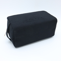 Sacs à cosmétiques pour femmes en toile 100% coton, fermeture éclair, vente en gros, trousse de maquillage portable, sac de toilette de voyage
