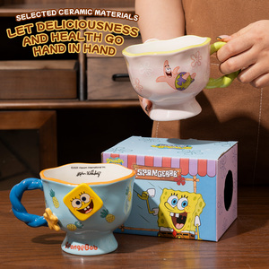 Tazas de Café y Leche de <span class=keywords><strong>Bob</strong></span> <span class=keywords><strong>Esponja</strong></span> con Asa para Uso Doméstico, Regalos, Fiestas y Vasos de Agua para Niños - Product Image 5