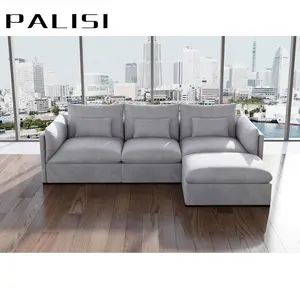 Modular Sectional Recliner Sofa Modern Design Fabric Down Feather Livingroom Sofa Foshan Furniture Wholesale