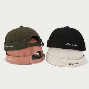 Custom Brimless Baseball Cap Summer Fashion Street Docker <b>Hat</b> With Custom Logo - Product Image 2