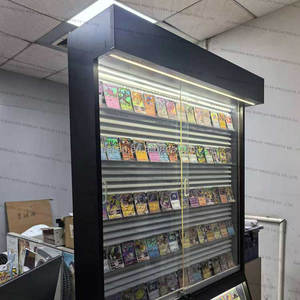 Vitrine de présentation de cartes à collectionner verrouillable avec éclairage LED, présentoir de sol pour magasin TGC, vitrine de cartes de sport classées, vitrine Pokémon - Product Image 2