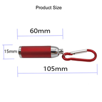 Mini-cadeaux personnalisés : Porte-clés lampe torche LED UV unique en alliage d'aluminium