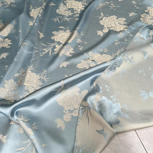 Nouveau tissu jacquard bicolore en rayonne et polyester, motif floral <span class=keywords><strong>de</strong></span> style chinois, pour manteau, chemise et cheongsam automne-hiver - Product Image 3