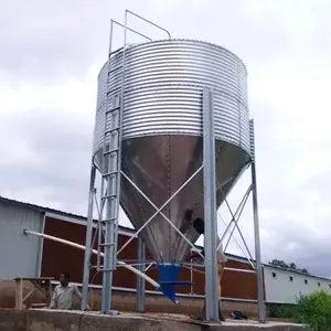 33.5ton Silo Peternakan Ayam Silo untuk Penyimpanan Pakan Makan Line