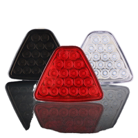 Feu de navigation triangulaire à LED, feu stop haute luminosité, feu arrière stroboscopique universel pour modification de voiture, feu de croisière LED environnant