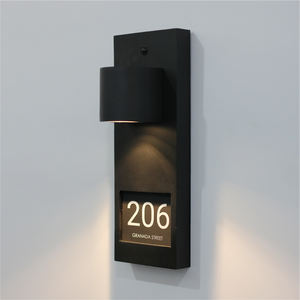 Targa Moderna Minimalista con Numero Civico e Illuminazione a LED, Montaggio a Parete per Appartamenti/Ville/Hotel - Product Image 4