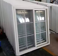 Fenêtres coulissantes en UPVC à double vitrage personnalisable persienne de style pivotant upvc Fenêtres coulissantes personnalisables