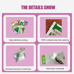 Tùy Chỉnh Chất Lượng Cao 3 Side Seal Bag Rau Nhựa Trái Cây Nông Nghiệp Hạt Giống Bao Bì Túi Hạt Giống Gói Túi Hạt Giống - Product Image 4