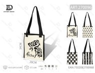 Borsa a Tracolla Lavorata a Maglia con Motivo a Rose in Filato Ricamato per Uso Quotidiano - Product Image 3