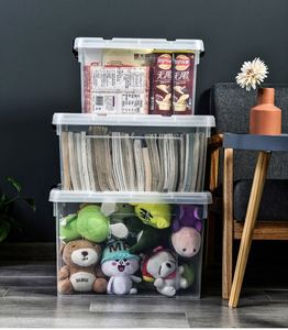 Portable Transparent Large Thickened Bin Clothes Toys Quilt Storage <b>Box</b> Underwear <b>Plastic</b> Storage <b>Box</b> with Cover&lid - Product Image 6