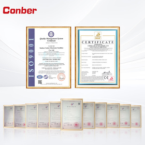 สายพานลำเลียงอัตโนมัติแบบสองรางสำหรับประกอบแผงวงจรพิมพ์ SMT ยี่ห้อ Conber พร้อมเครื่องถ่ายโอนแบบสองเลน ควบคุมด้วย PLC มอเตอร์ LED 220V อุปกรณ์อิเล็กทรอนิกส์ - Product Image 4